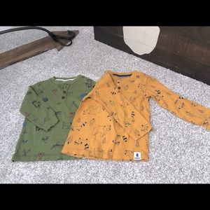 Two Carter’s boy long sleeve tees 🏕